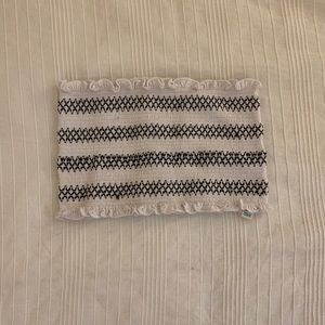 Black & white striped bandeau/crop top (XS/S)